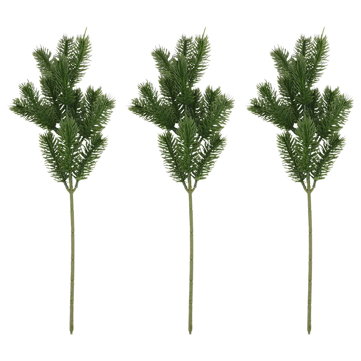 

3Pcs Christmas Simulation Pine Needles Artificial Plastic Pine Branch Home Decor Tree Garland Wreath Accessories