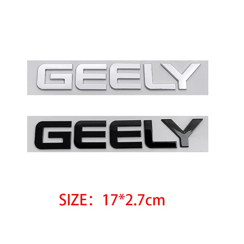 EMGRAND GEELY new letter Label Badge Car stickers for Geely Series Atlas EmgrandGT monjaro coolray modified body rear trunk logo