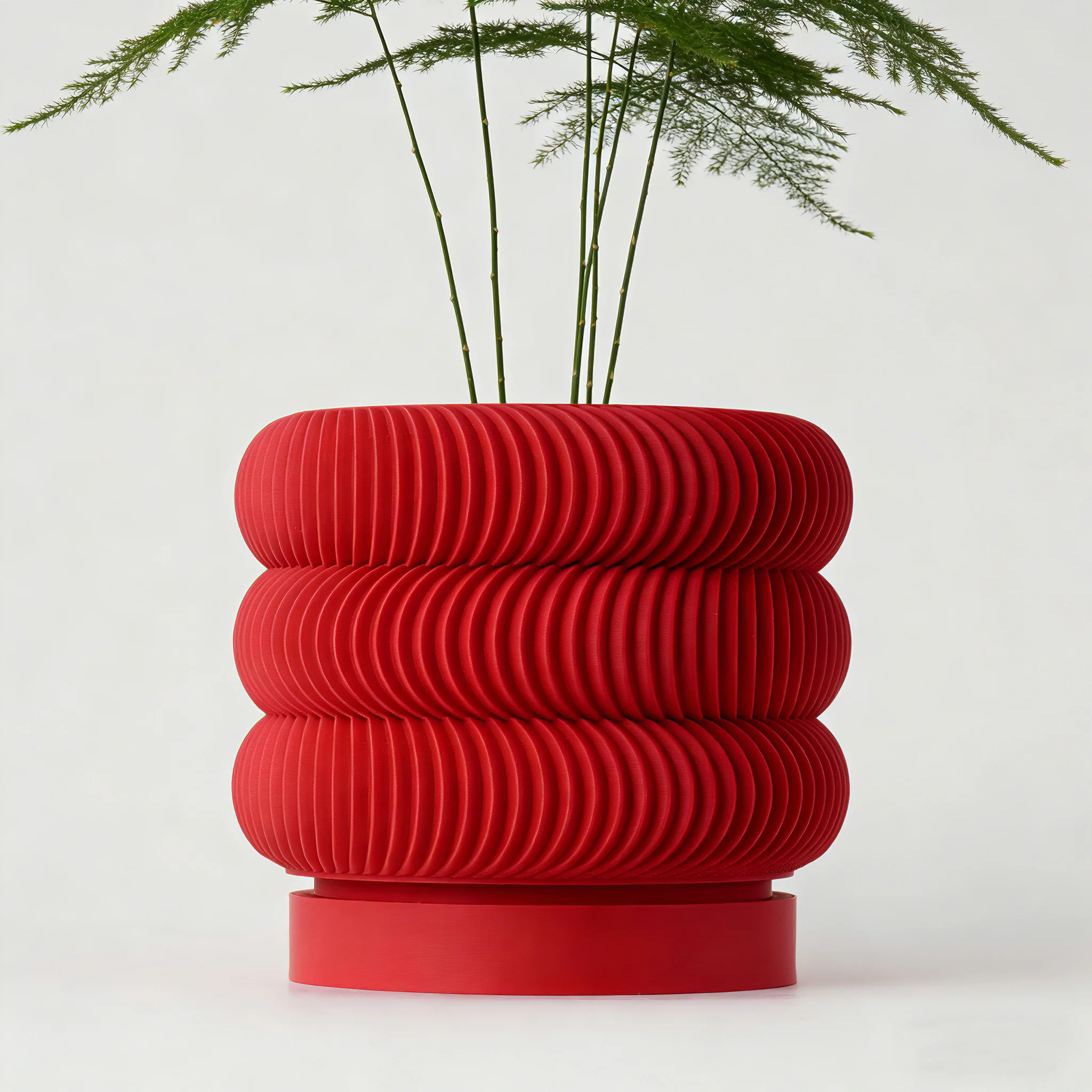Modern Minimalist 3D Printed Plant Pot – Biodegradable Flower Planter for Home Decor  Eco-Friendly Sustainable Gift