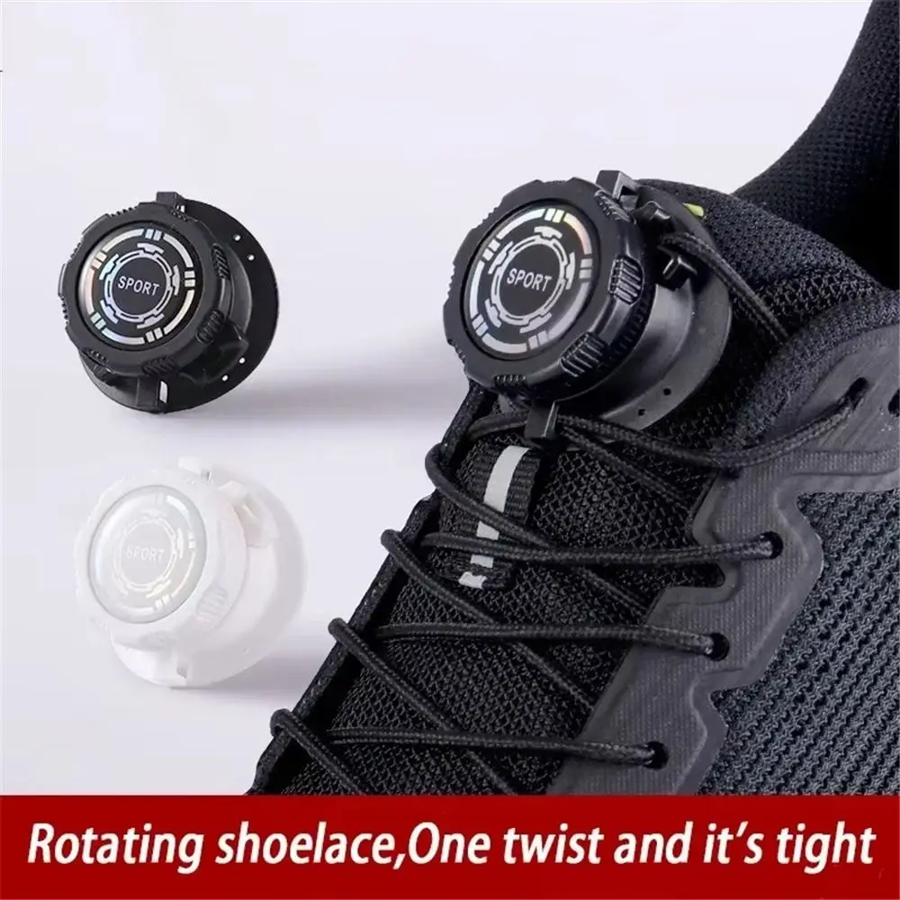1Pair Thick Rope Swivel Buckle Laces Quick Lock Easy Installation Automatic Shoelaces Quick Lock Shoestrings Children Adults
