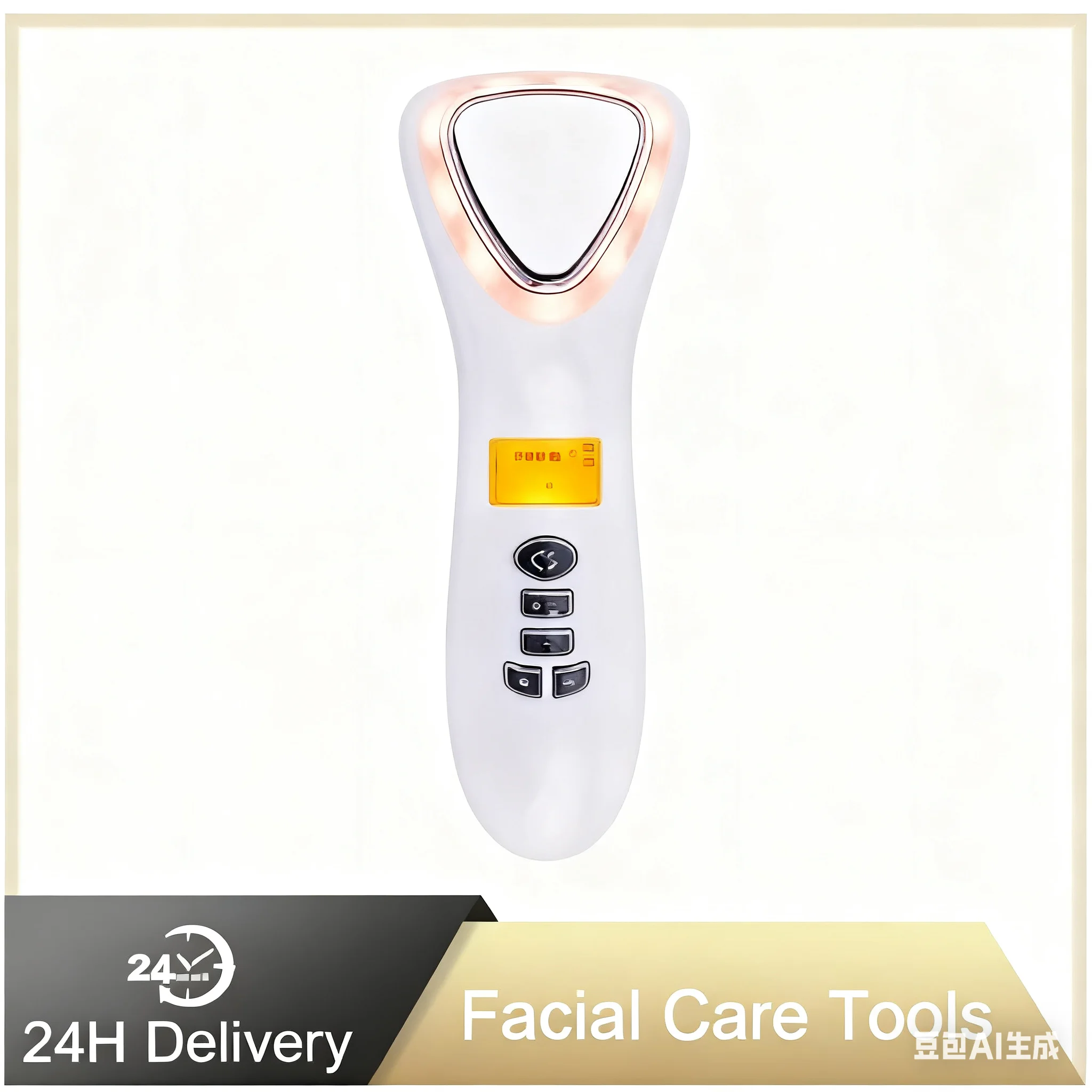 Martelo frio quente que aperta a remoção de rugas e cuidados com os poros, instrumento de beleza, fototerapia led, massageador facial, ferramenta de levantamento de rosto, pele