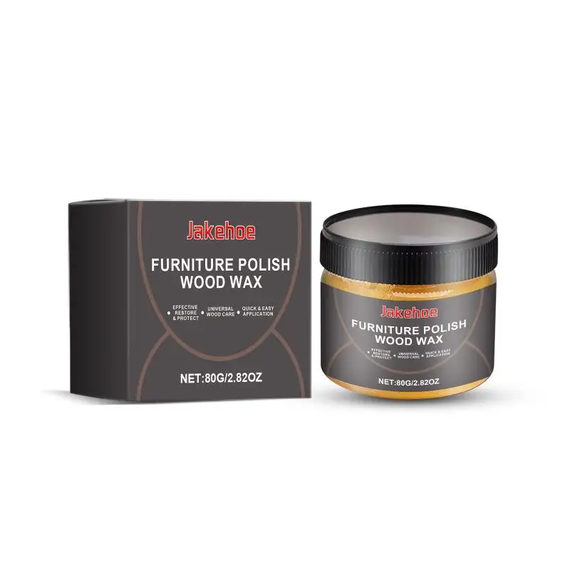 JAKEHOE Wooden Furniture Polishing Wax Oil 80g Wood Maintenance Paste Enhance Natural Gloss Delay Oxidation Repair Small Scratch