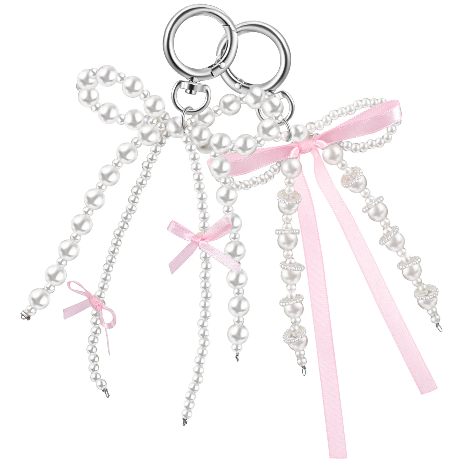 

2pcs Bow Cute Resin Pendant Key Fashionable Charms for Purse Fashionable Lightweight Bag Backpack Pendant Keychains