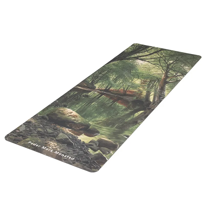 

PU color portable suede yoga mat, natural rubber double-sided non-slip water absorption