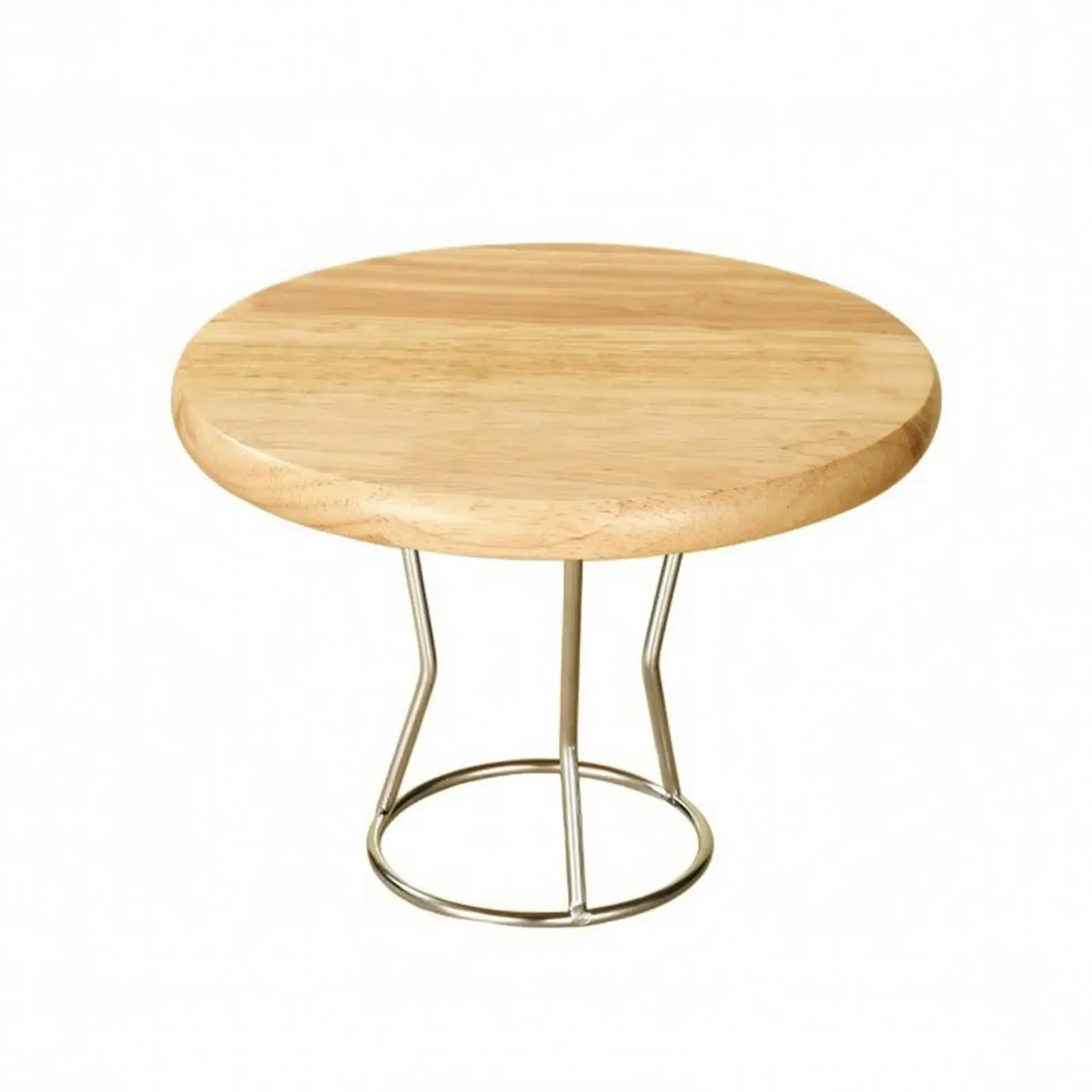 Pizza Presentation Board Stand Oak Elevated Serving Tray for Bakery Shop and Home Use