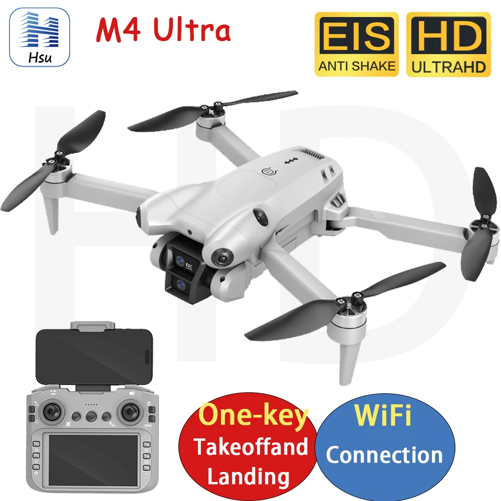 

M4 Ultra/S101 RC Drones 120° Wide-angle ESC HD Professinal Duals Camera Drones WIFI With screen remote control Quadcopter Toys