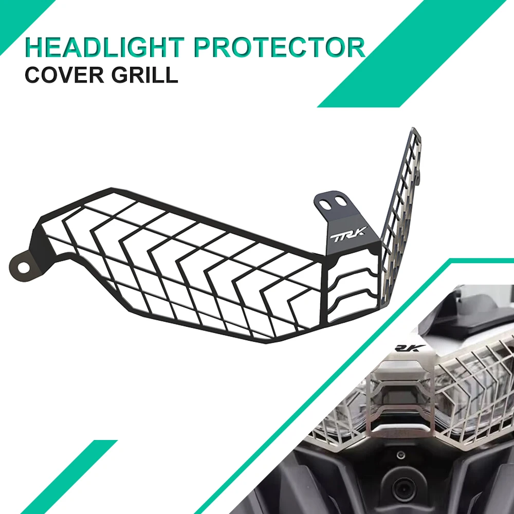 

For Benelli TRK 702 BENELLI TRK 702X 2022-2023 Headlight Guard Cover Motorcycle Protection Headlamp Grill Stainless Steel TRK702