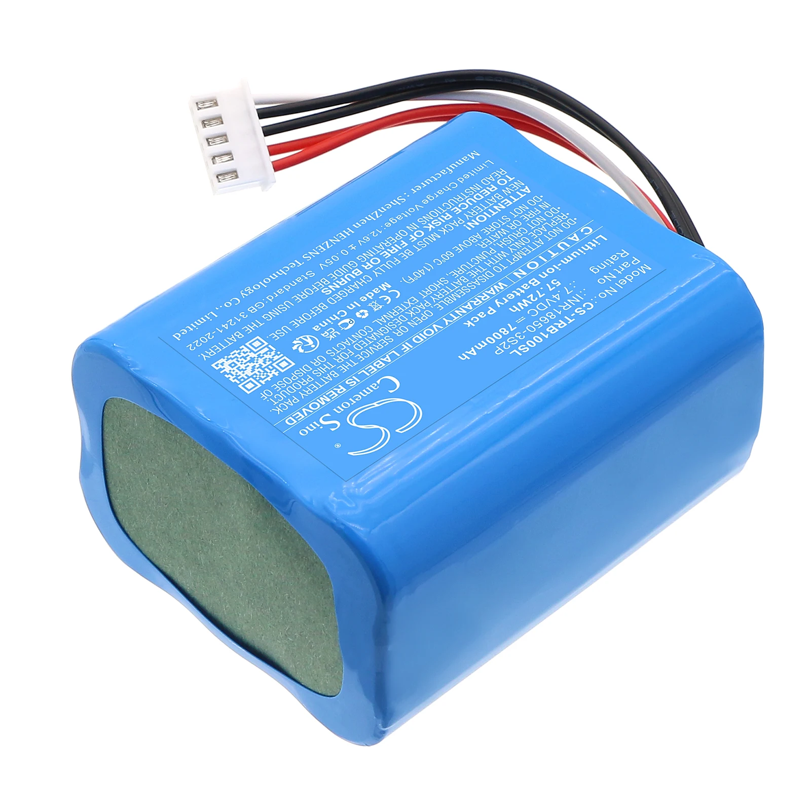 CS Replacement Battery for Tronsmart Bang PN:INR18650-3S2P 7800mAh / 57.72Wh