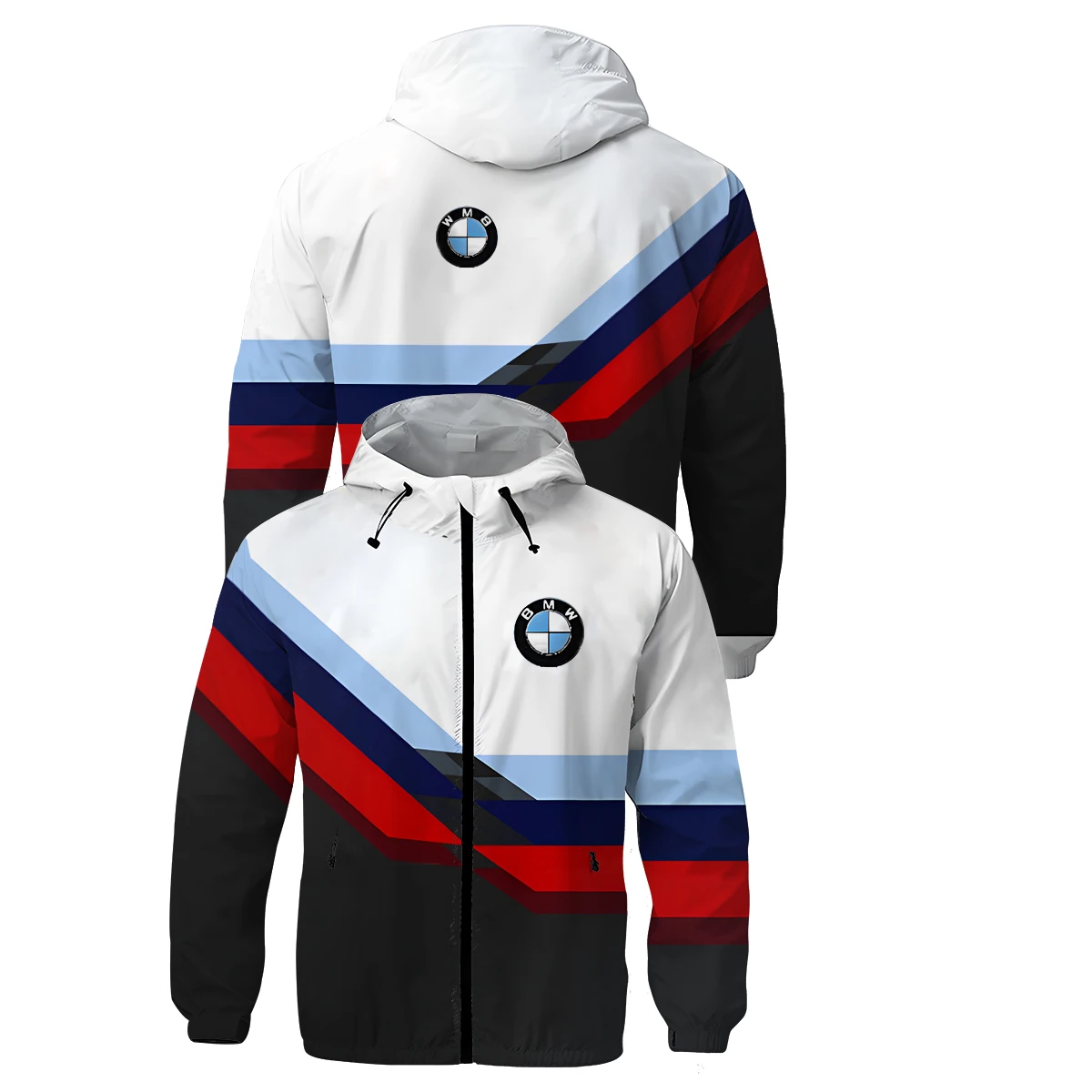 Chaqueta de motocicleta con logotipo de BMW para hombre, chaqueta informal holgada de alta calidad con capucha a prueba de viento para BMW, chaqueta con capucha para exteriores para hombre con cremallera completa 2025