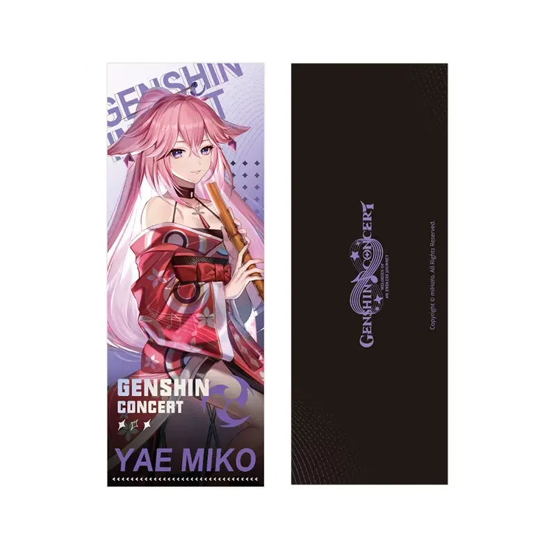 Sunsyea Genshin Impact Official Merch miHoYo Original Authentic 2022 Online Concert Laser Commemorative Ticket Yae Miko Kazuha