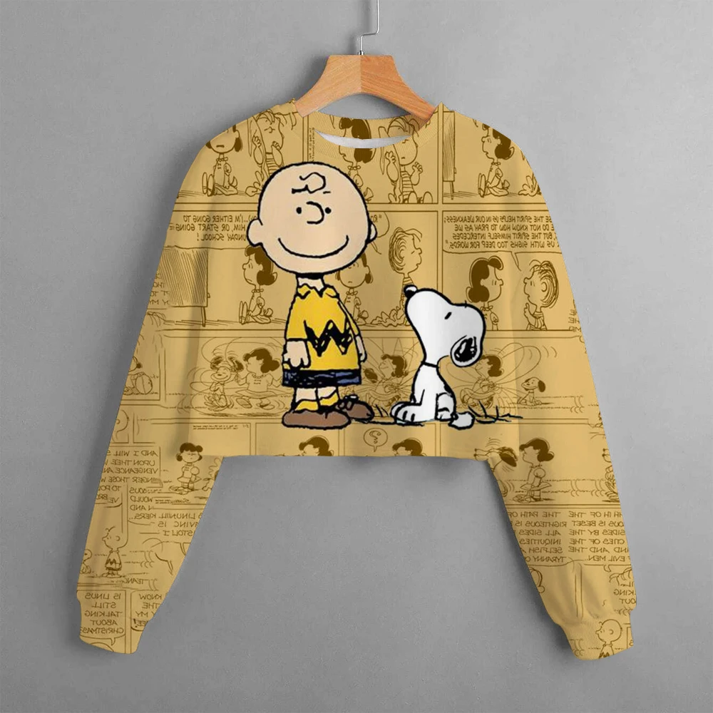 Children, teenagers and girls Snoopy comfortable multifunctional hooded sweatshirt top suitable for street and fashionable sprin