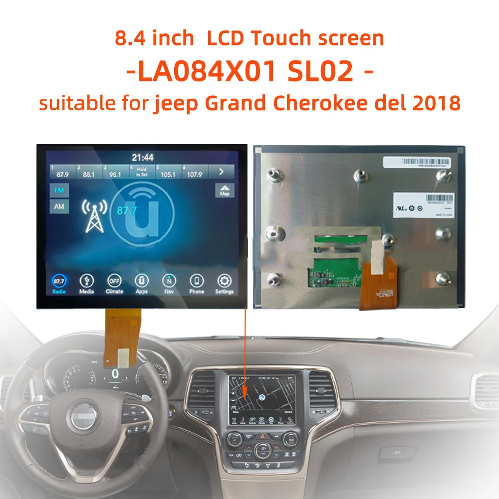 8.4 LA084X01-SL01 LA084X01 SL02 Touch Screen LCD Diaplay RAM for Dodge for Jeep for Chrysler Uconnect Radio Navigation