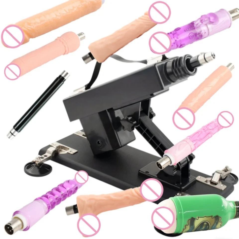 FREDORCH Sex Machine Attachments Vibrator Sex Toys Masturbation Machine With 3XLR with Dildo Attachment Telescopic for Women