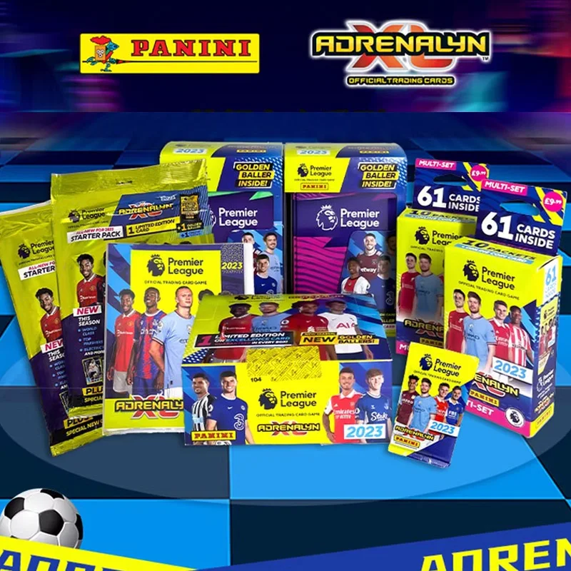 2023 официальная торговая карточка Panini, игра премьер-лиги, Adrenalyn, Футбольная звезда, Месси Роналду Footballer, ограниченные карты фанатов