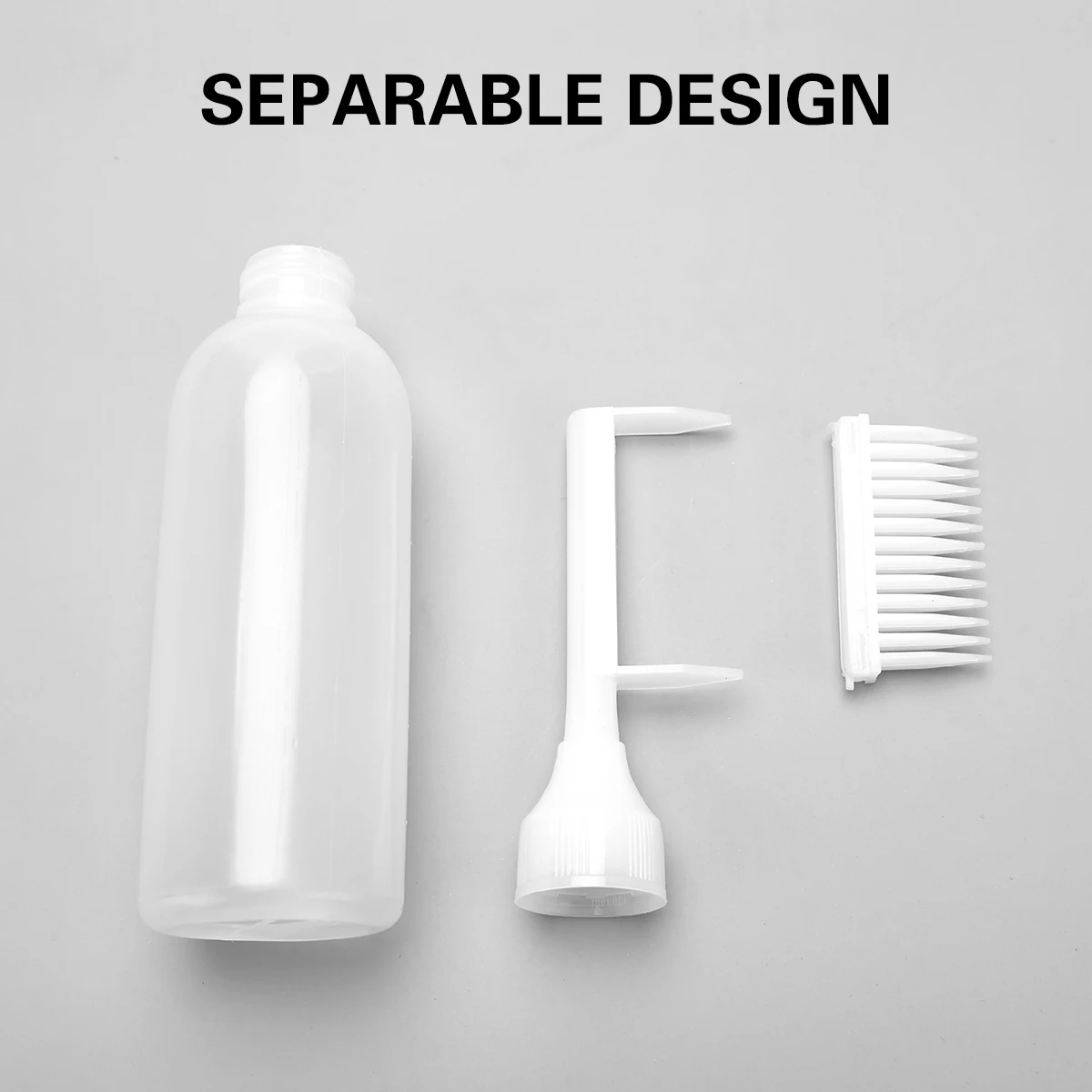 170ml Refillable Hair Dye Applicator Bottle Plastic Shampoo Dispenser for Hair Coloring Smudging Salon Barber Supplies
