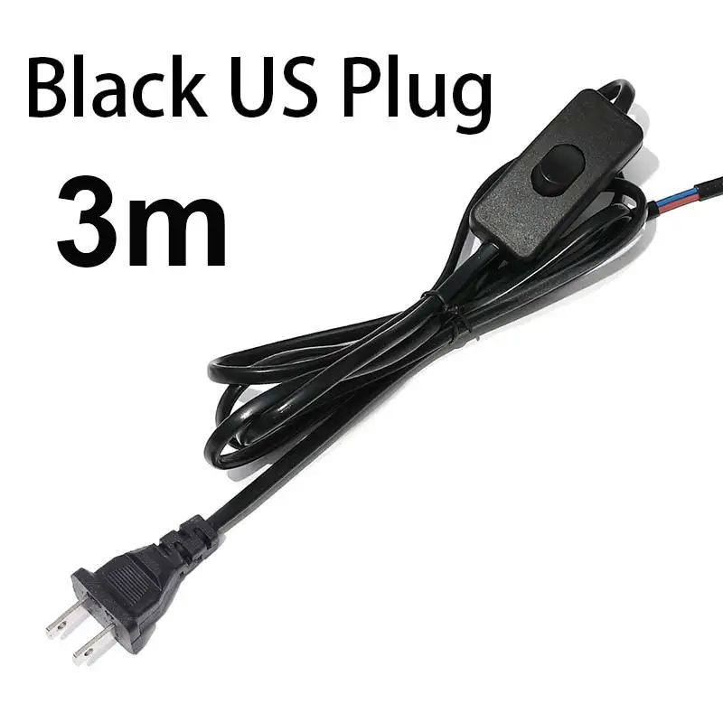 AC85-265V 660W 1.8m 3m 5m Electric Wire Lamp Switch Cable International Standard Power Cord With Switch Plug Copper Wire - Image 7