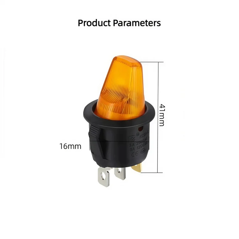 1PCS Rocker Switch ON-OFF 12V  220V LED Illuminated Lamp With Specail Button Toggle Switches For Auto Car Motor