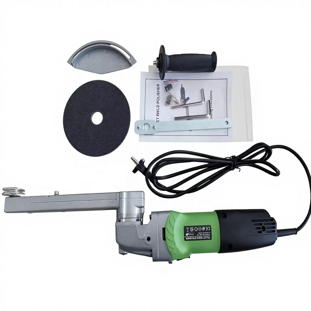 Electric 120V/220V 800W Adjustable Speed Angle Polisher Fillet Weld Grinder Industrial Grade 6in Disc Sander for Corner Grinding
