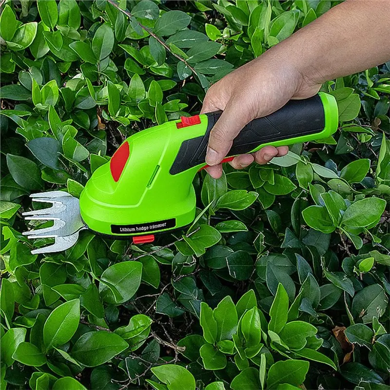 ABWZ-Cordless Hedge Trimmer & Grass Shear Combo-Electric Shrub And Lawn Trimmer With USB Charging