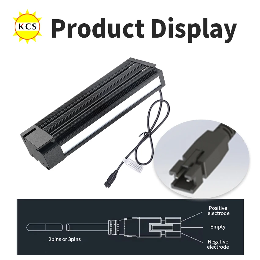 KCS Machine Vision Line Scan Light LED Linear Light DC Industrial Light LED Lighting Optical Lamps Optional Fan Or Fanless