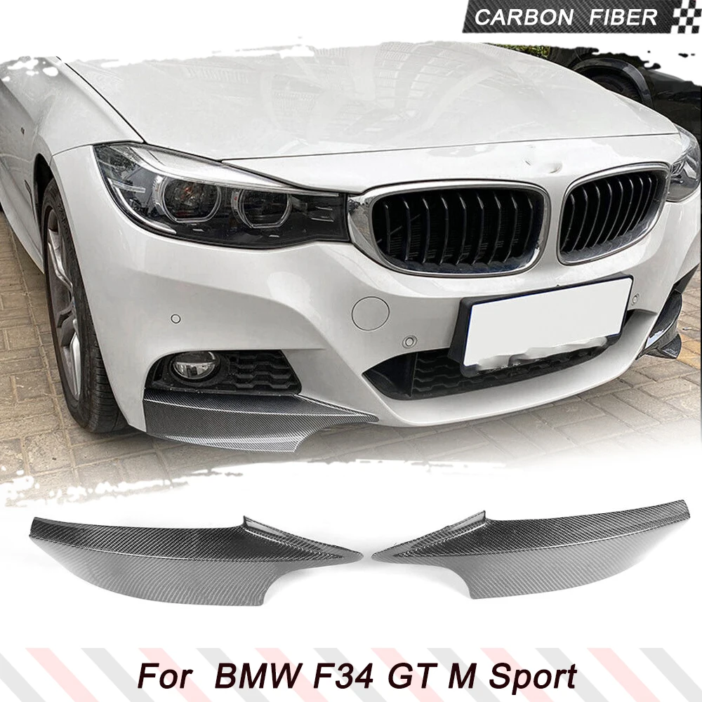 

Carbon Fiber / FRP Front Bumper Lip Spoiler Splitters Flaps Winglets for BMW 3 Series F34 GT M Sport 4-Door 2014 - 2017 Canards