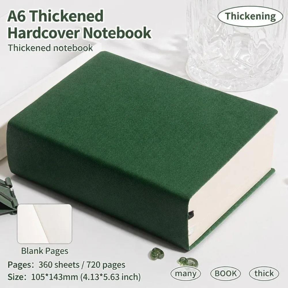 Portable 720 Pages Small Notepad Ultra Thick A6 Journal Diary Student Stationery Square Draft Notebooks School Supplies