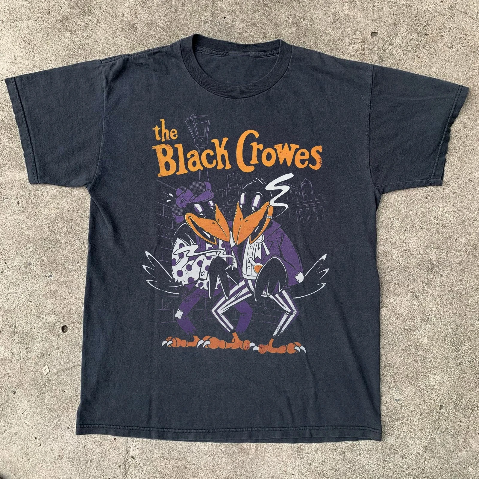 Men's Summer Vintage  The Black Crowes T-Shirt Cotton and Breathable Tee Men's Round Neck Streetwear Oversized Short Sleeve