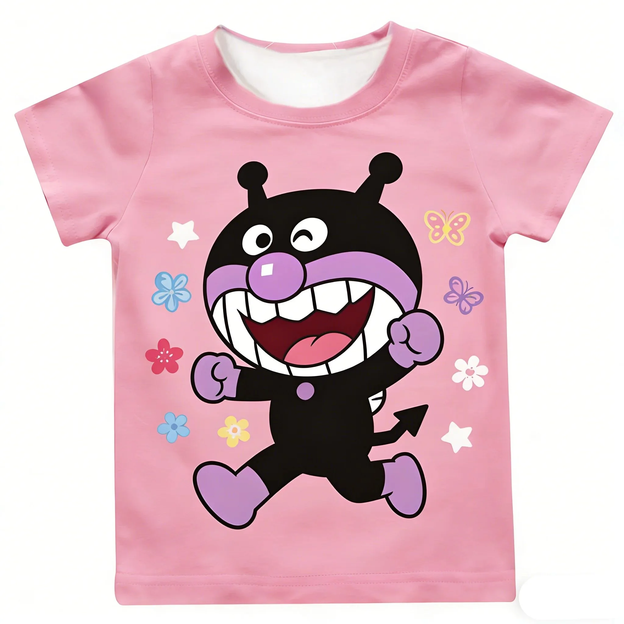 Kinder-Anpanman-Baikinman-Anime-T-Shirt, Herren-T-Shirt, Damen-T-Shirt, Oberteil für Jungen, Kinder, Eltern-Kind-Set, schnelltrocknend, kurzärmelig, Kinder-T-Shirt. – Detail 13