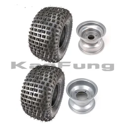 3/4 hole 22X11-8 Inch Square Tire Wheel Hub Set For 125/150 250/300cc ATV Quad Sunl Go kart Razor Dirt Quad Accessories