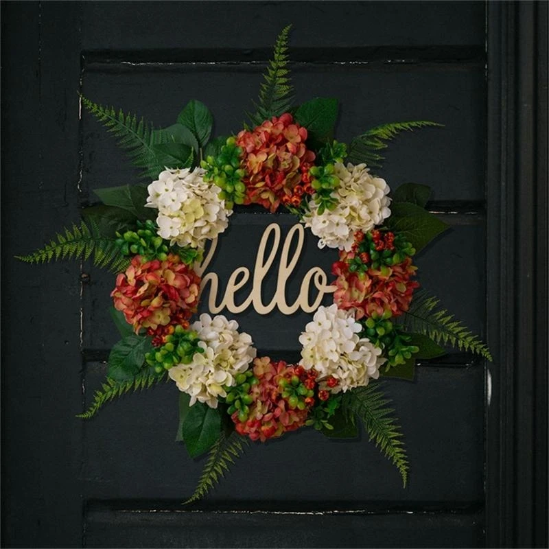 

Paradise Handmade Wreath with Exquisite Hydrangeas and Pomegranates 15UB