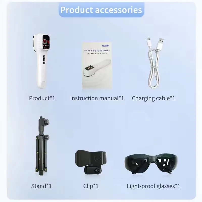 650nm+808nm Handheld Face Body Red Light Infrared Beauty Device Skin Rejuvenation Muscle Joint Body Fatigue Relief Health Care