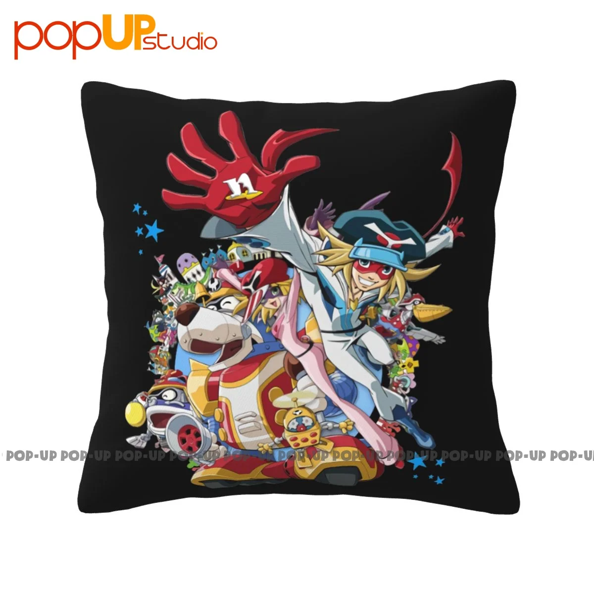 Silky Meme Tributo Yattaman Time Bokan Series Cartone Pillowcase Throw Pillow Cover Printed