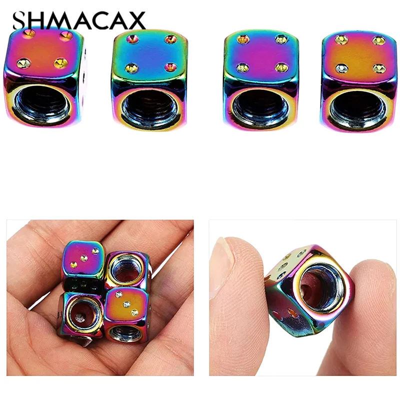 DIY Multicolor Valve Stem Covers, Universal Tire Caps for Cars, SUVs, Trucks, Motorcycles, and Bicycles, 1PC