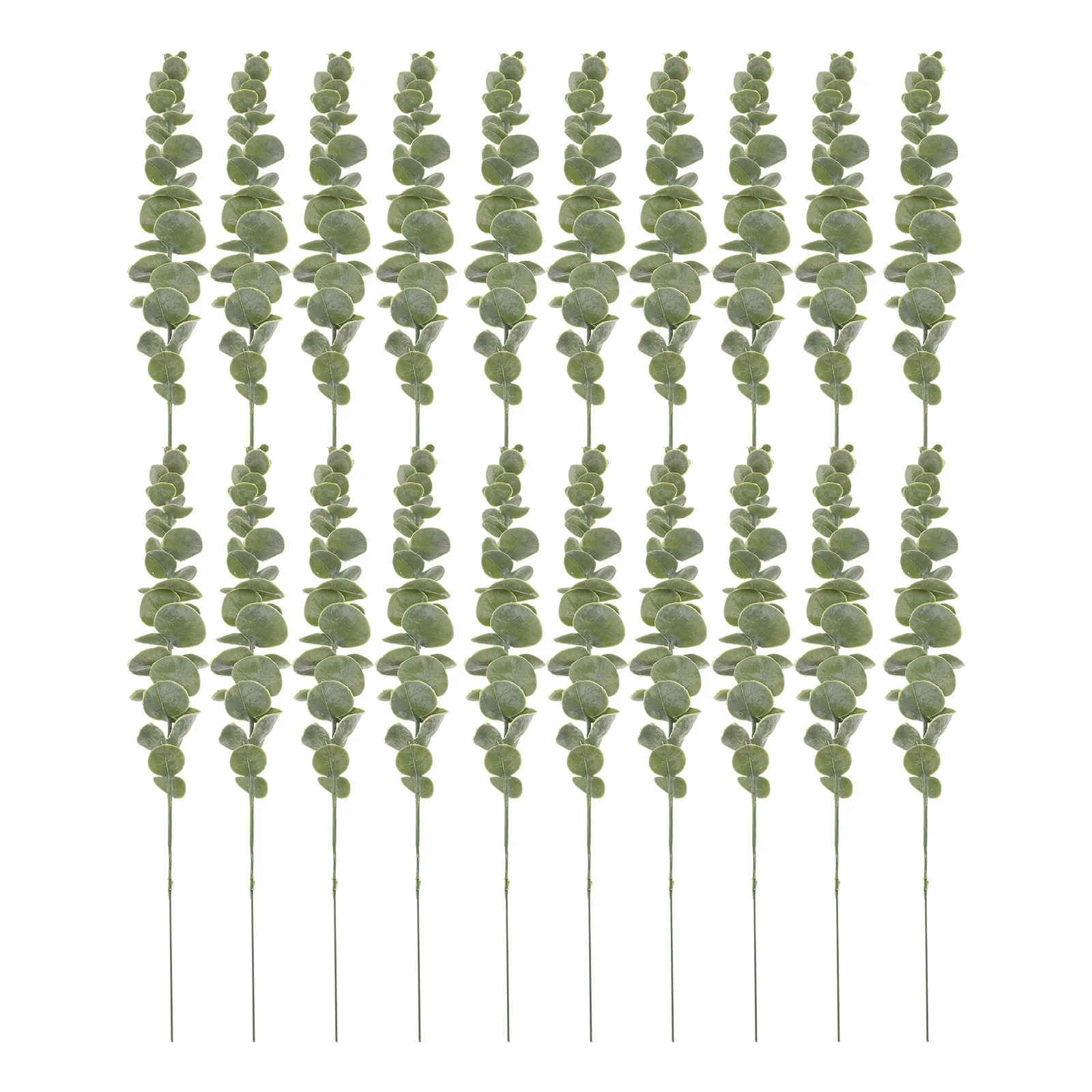 

20pcs Artificial Faux Greenery Branches Wedding Bouquet Garland Home Indoor Outdoor Decor Low Maintenance Versatile Usage Fake