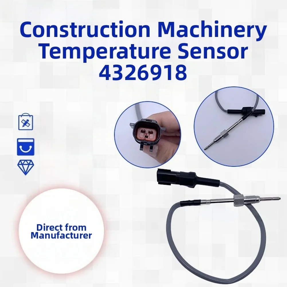 4326918 For exhaust Temperature Sensor for Cummins For QSK38 QSK50 QSK60 Engine Platforms Suitable for For excavator Use