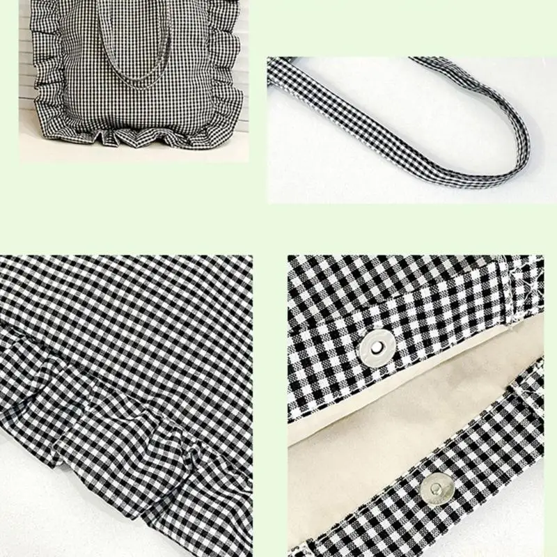 

X90D Стильная клетчатая сумка на плечо с одним ремнем, легкая конструкция