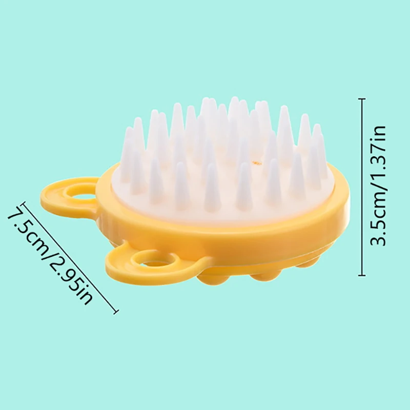 Peigne en silicone pour cuir chevelu et massage corporel, brosse à shampoing, brosse à dents douce, facile à accrocher, outils de soins capillaires, usages multiples