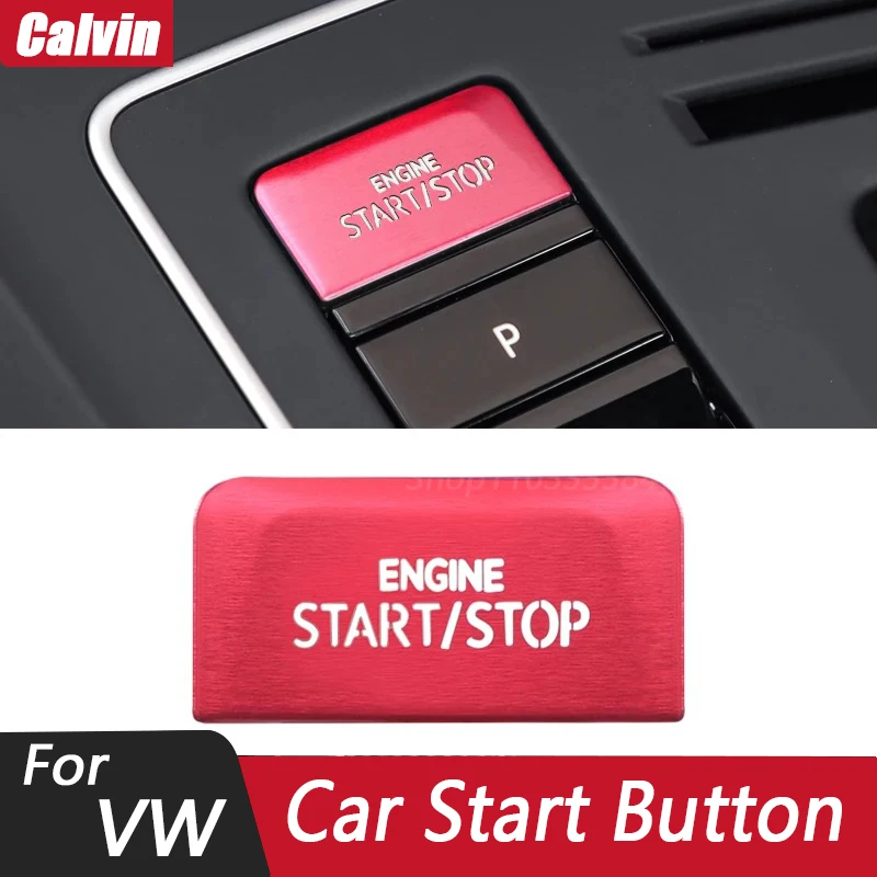 1PCS Car Start Button Decorative Sticker Interior Accessories for Volkswagen Golf 8 MK8 GTI Rline