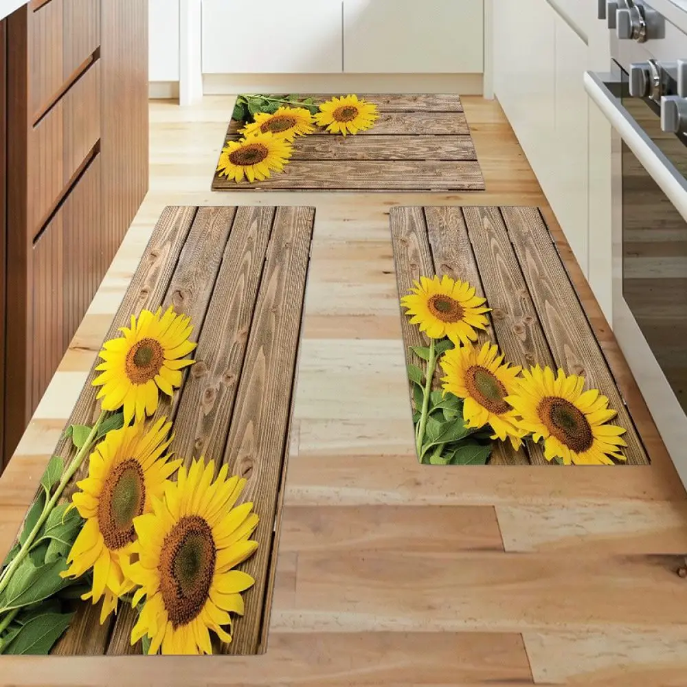 Absorbent Kitchen Floor Rug Persian Style Anti Slip Carpet Washable Mat For Entryway Corridor Restaurant Commercial Use