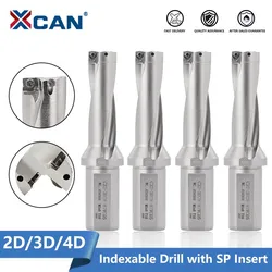 XCAN SP Series Drill Bites Insert Drill 13-50mm Depth 2D 3D 4D Indexable U Drill CNC for SPMG Machinery Lathes Tool