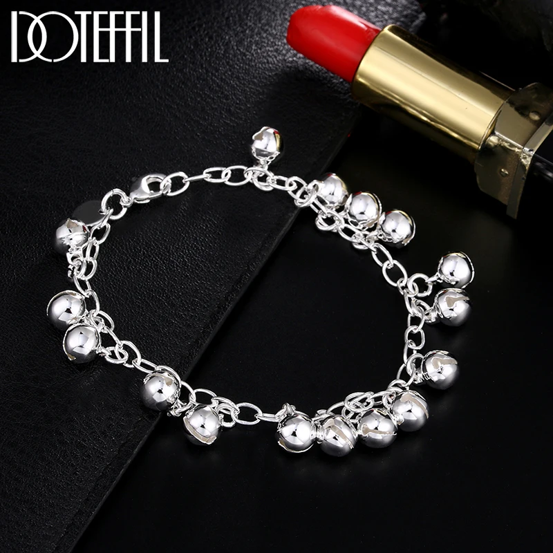 Bell Beads Bracelet Charm Fashion Beautiful High Quality For Women Lady Chain Silver Color Jewelry Wedding Party