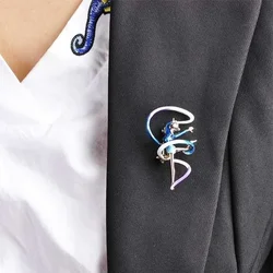Fashion Brooches Sports Gymnastics Whirling Girls Ribbon Clothes Accessories Gold-color Enamel Brooches Lady Jewelry Gifts