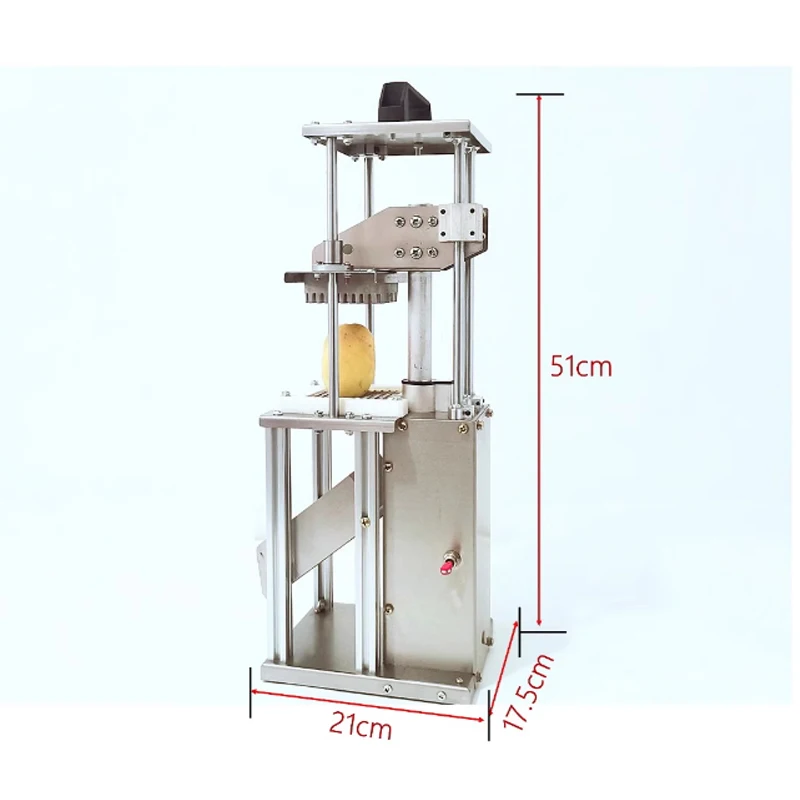 Macchina per patatine fritte elettrica multifunzionale Macchina per tagliare patatine automatiche per la cucina domestica commerciale