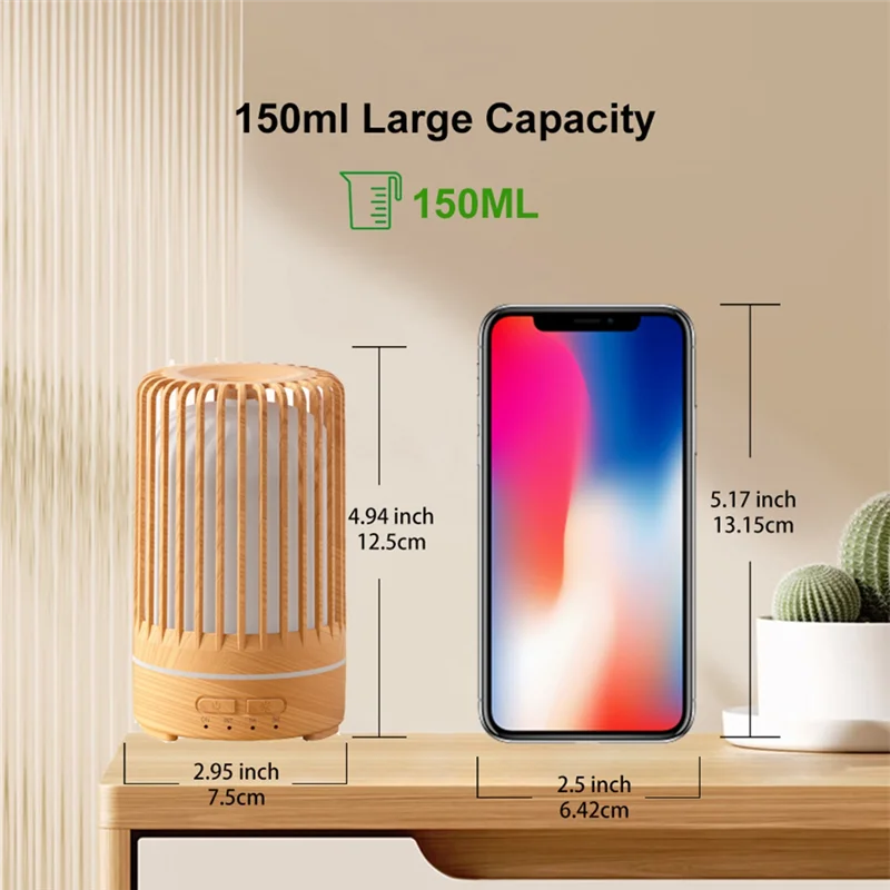 A69M-150Ml Pelembap Udara Minyak Esensial Sangkar Burung Ultrasonik Mesin Penyebar Aroma Aroma Bau Listrik untuk Ruangan Rumah A