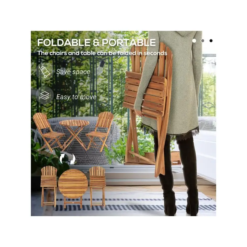 Outdoor Dining Table & Chair Set with Umbrella