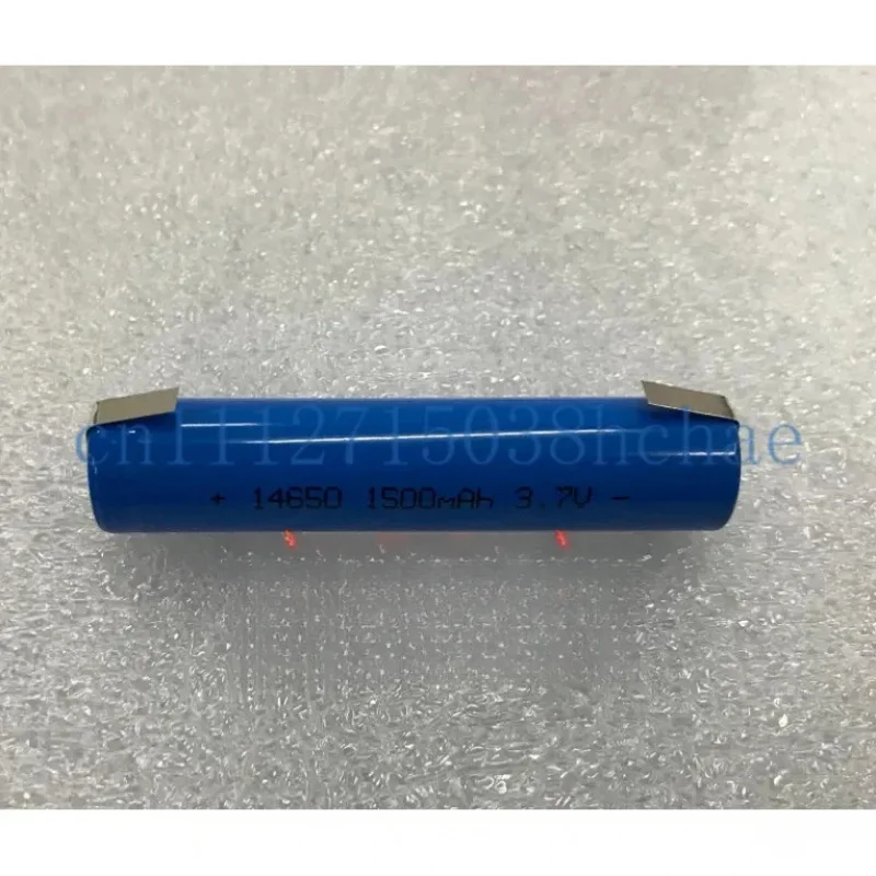 14650 rechargeable lithium battery 3.7v 1500mAh flat head for soldering tabs
