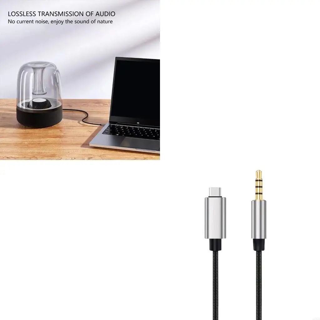 OTG Type C to 3.5mm Auditory Cable Transmission Live Streaming Music Playing