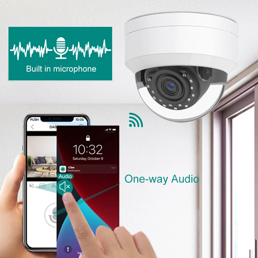 Купольная IP-камера Anpviz, 6 МП, POE