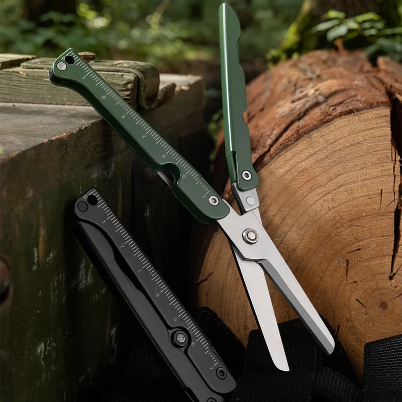 Foldable Mini Scissors Stainless Steel Portable Outdoor Camping Multi Tool for Travel DIY Craft