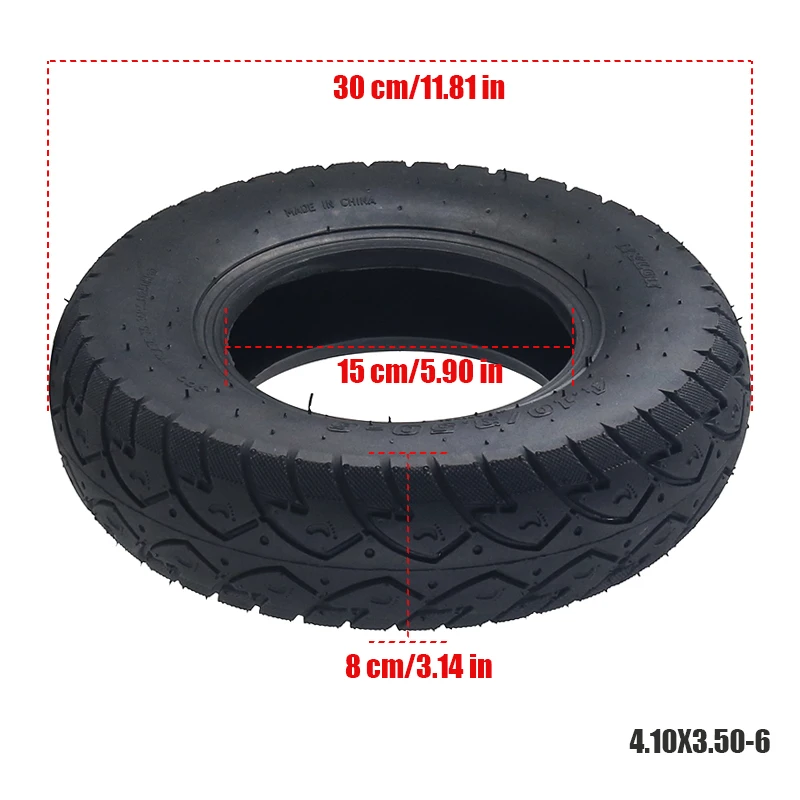 4.10/3.50-6 Elderly Scooter Tyre  Tire Inner Tube for 49cc Mini Quad Dirt Bike Scooter ATV ,Buggy,Gas Scooter Wheelbarrow